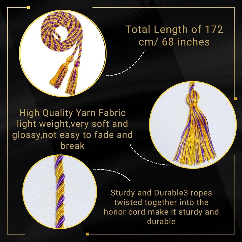 GRADFTY Graduation Honor Cords for Graduation 2026,National Honors Society Cords bulk - Image 2